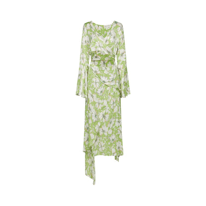 Éva floralprint crystalembellished midi dress