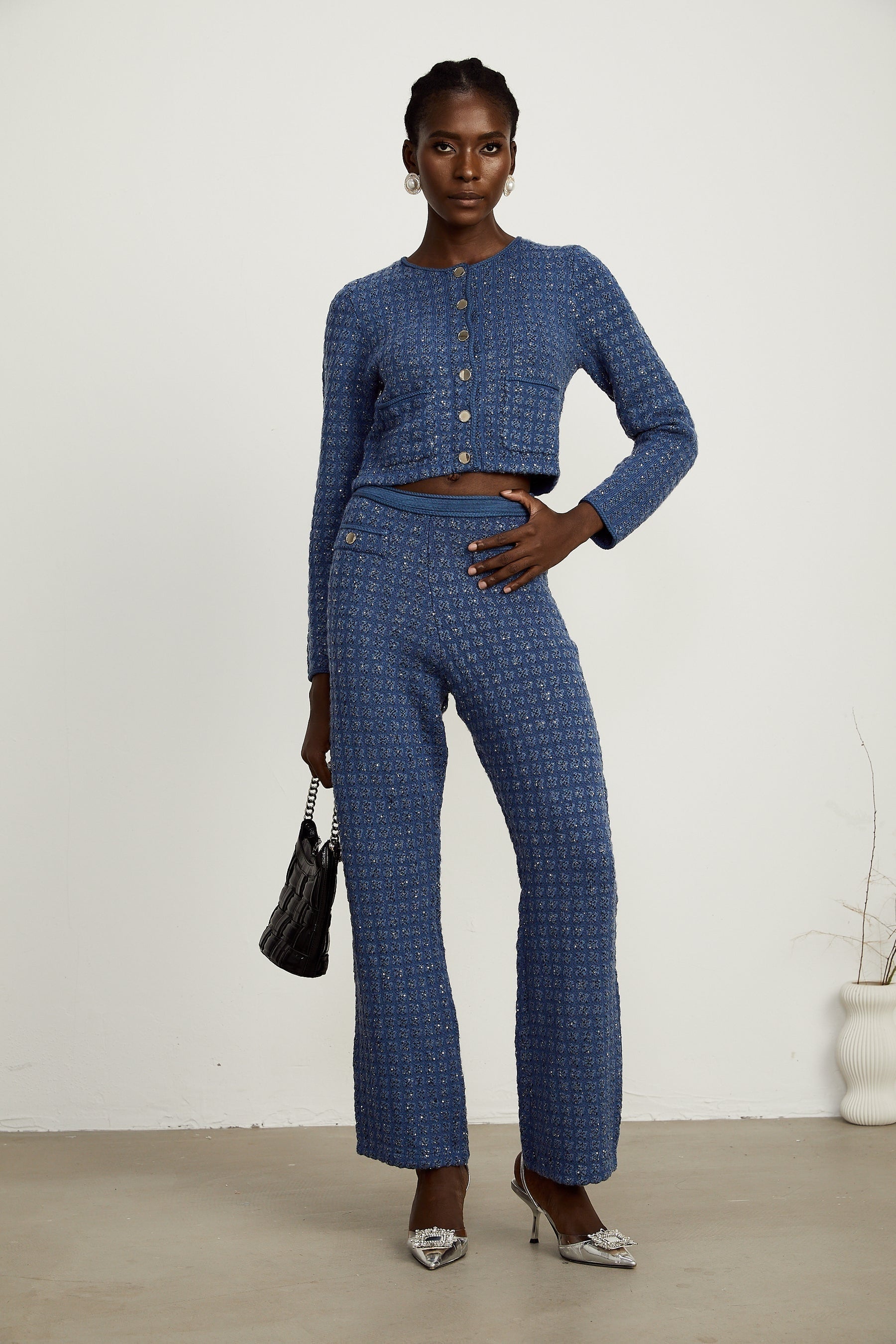 Ghislaine sequinembellished jacket  trousers matching set