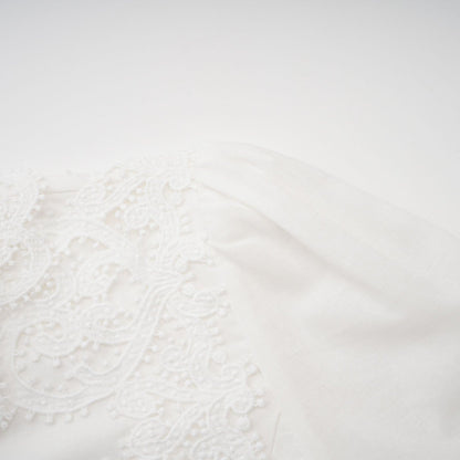 Patricia white florallace midi dress