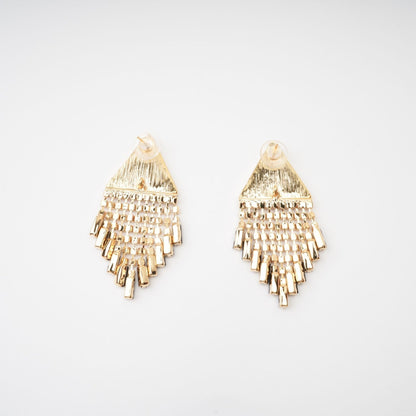 Lisette triangleshape fringed earrings