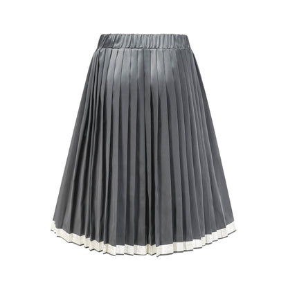 Rosalie colorblocked pleated skirt