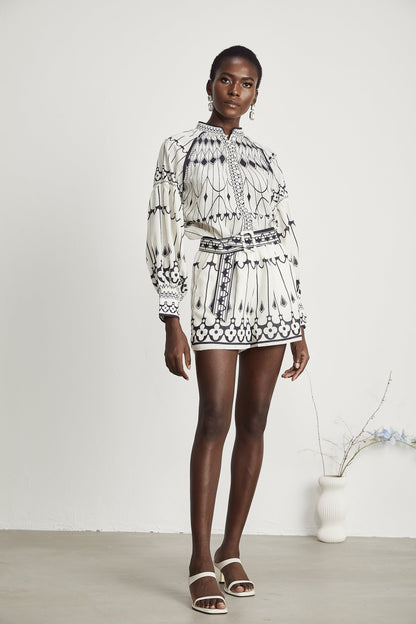 Allie graphicprint shirt  shorts matching set