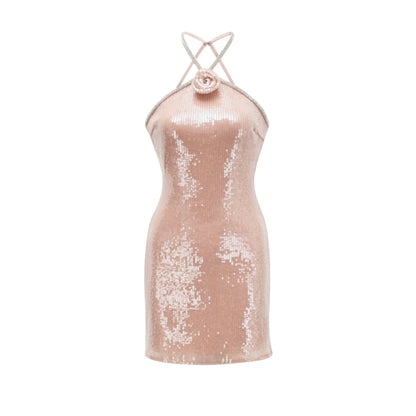 Éadaoin sequin floral mini dress