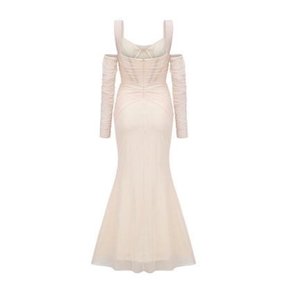 Laurianne white midi dress