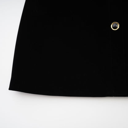 Reeva bowembellished velvet mini dress