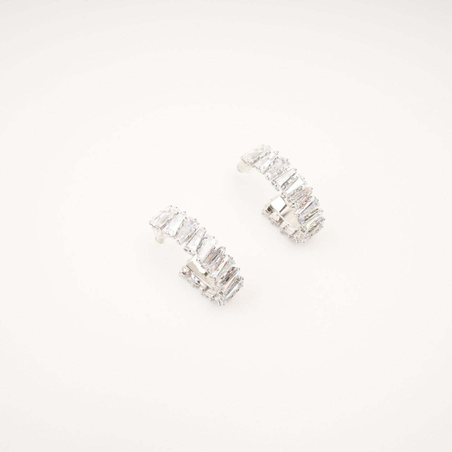 Ysabella crystalembellished hoop earrings