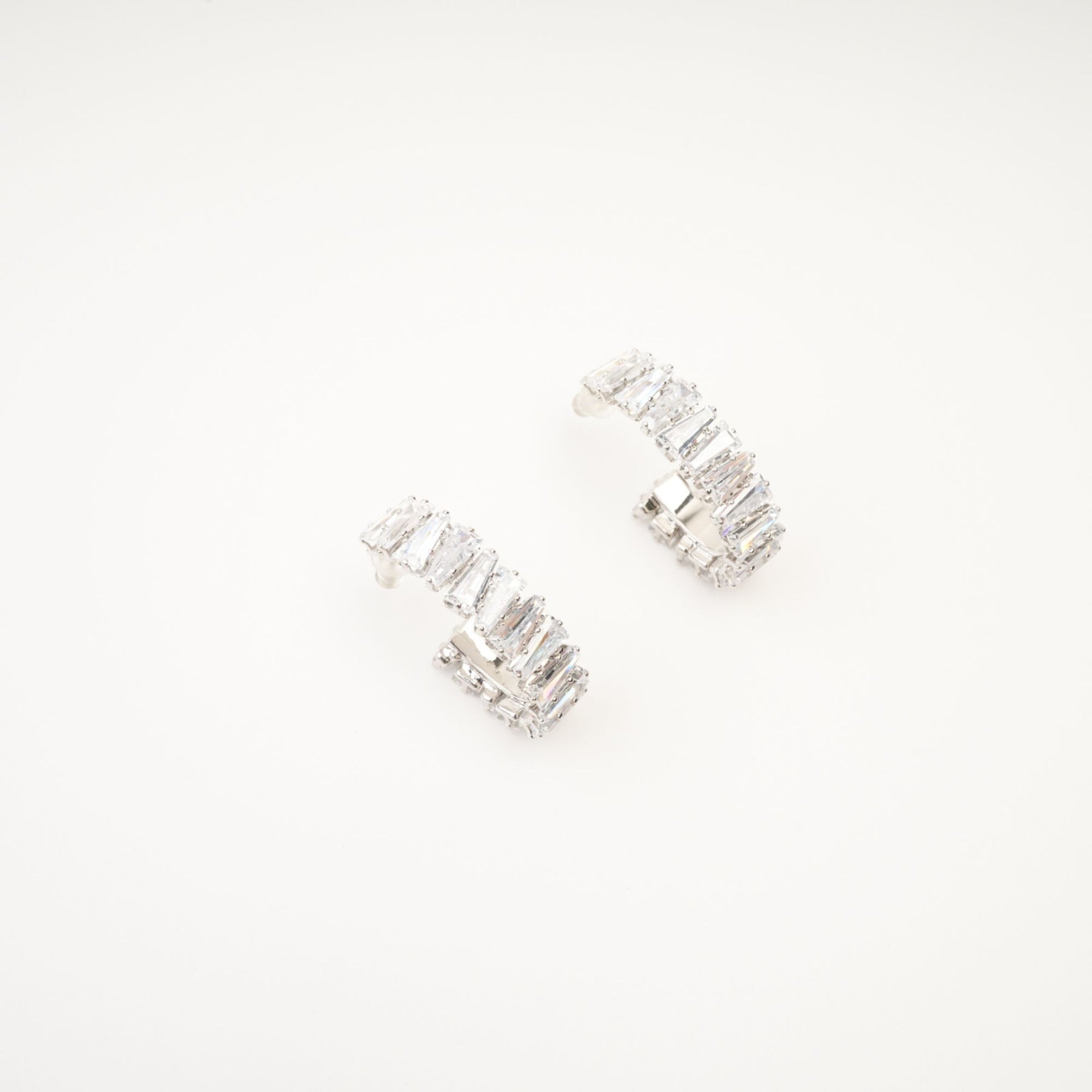 Ysabella crystalembellished hoop earrings
