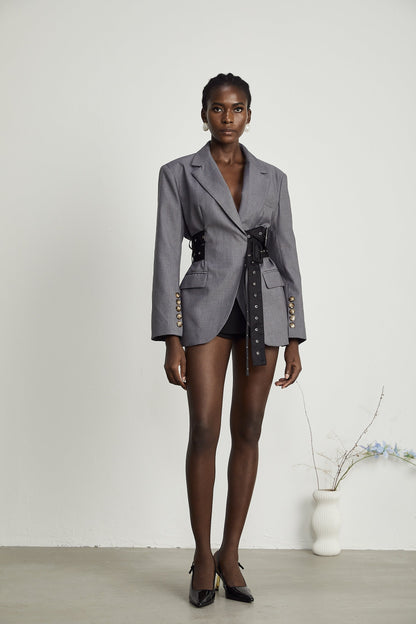 Thérèse beltedwaist blazer