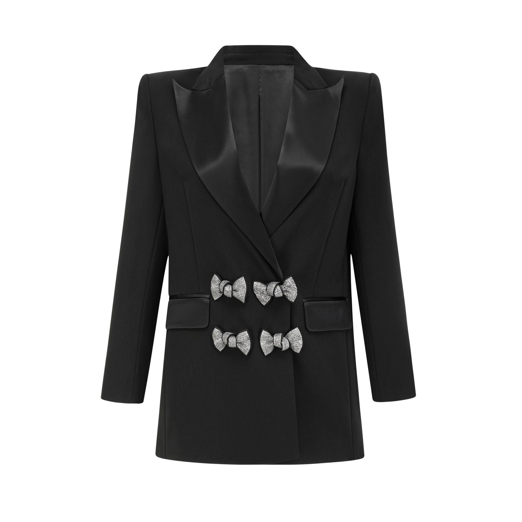 Thala crystalembellished bow blazer