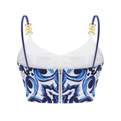 Allegra graphicprinted top  skirt matching set
