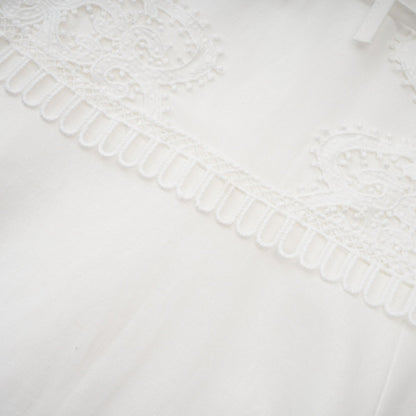 Patricia white florallace midi dress