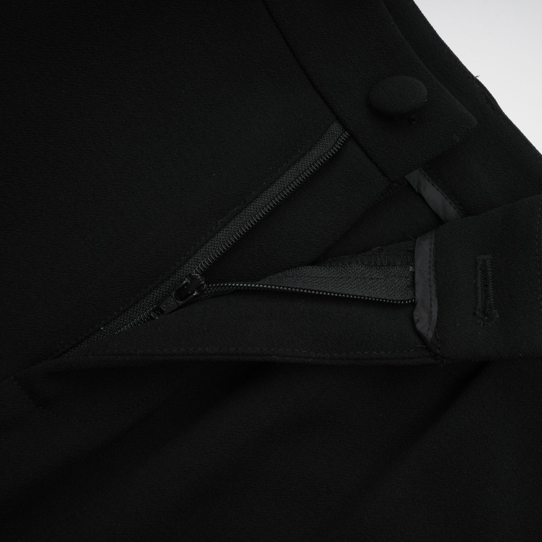 Suzanne black pleated jacket  trousers matching set