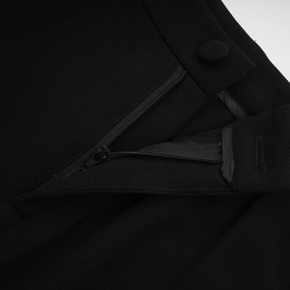 Suzanne black pleated jacket  trousers matching set