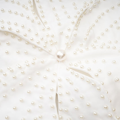 Maëlle fauxpearl embellished top