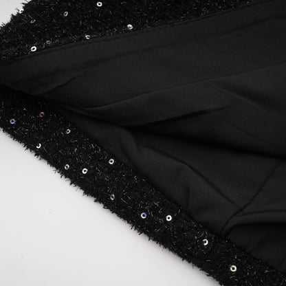 Éléonore fauxpearl tweed mini dress