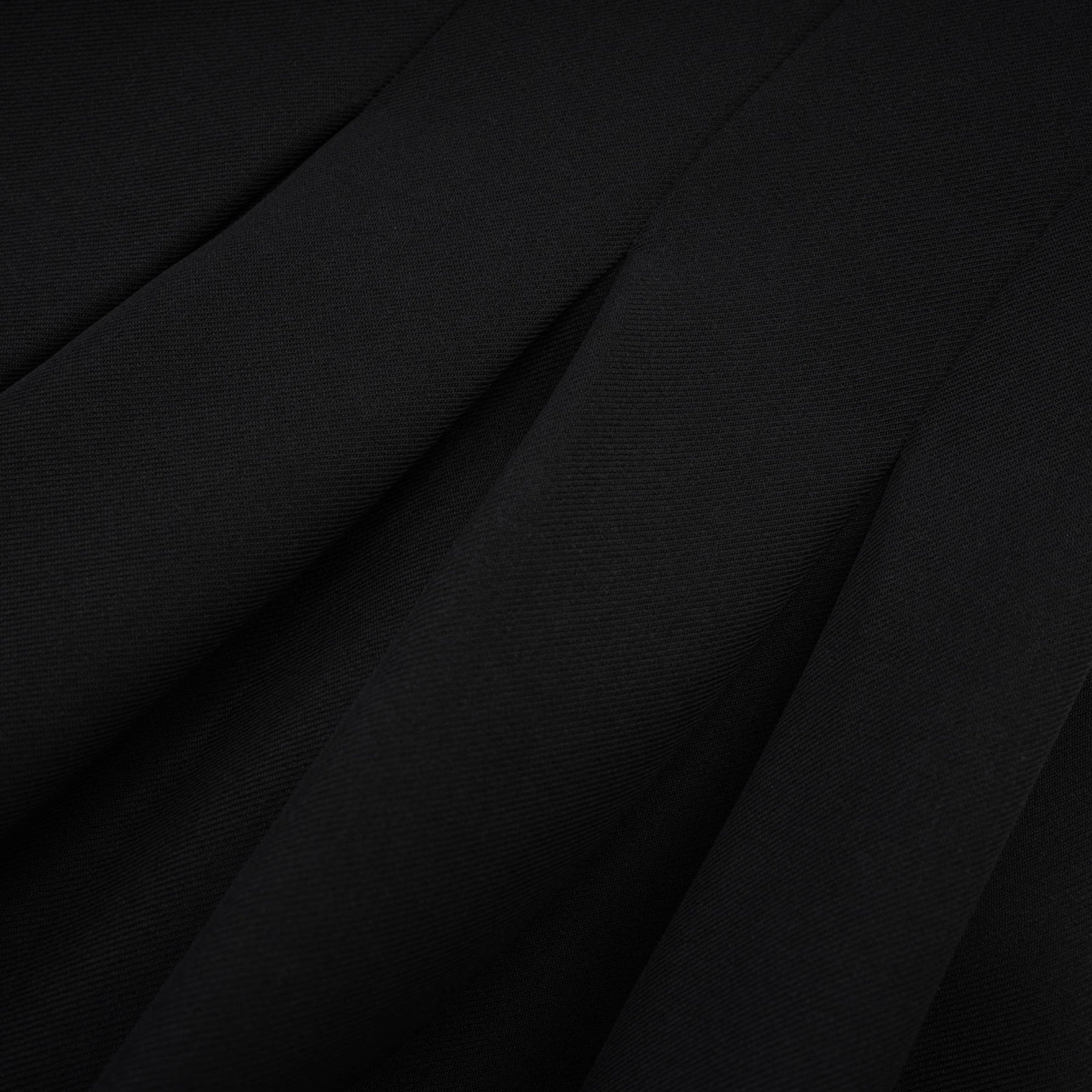 Camellia pleated black mini dress